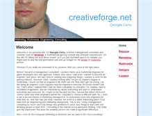 Tablet Screenshot of creativeforge.net